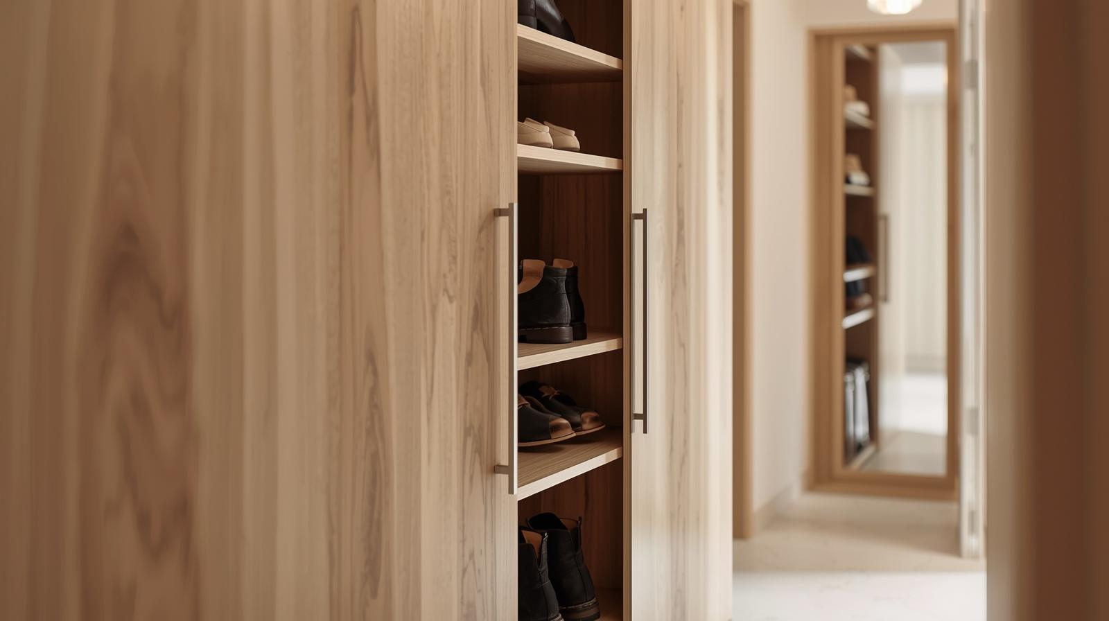 Lorong Rumah Sempit dan Sepatu Berserakan? Coba Rak Sepatu Pintu Geser!