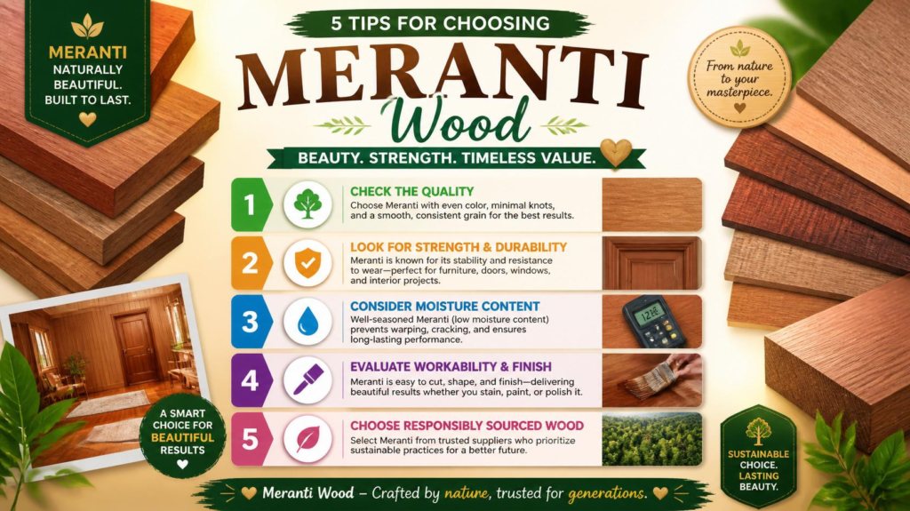 Tips Memilih Kayu Meranti Berkualitas